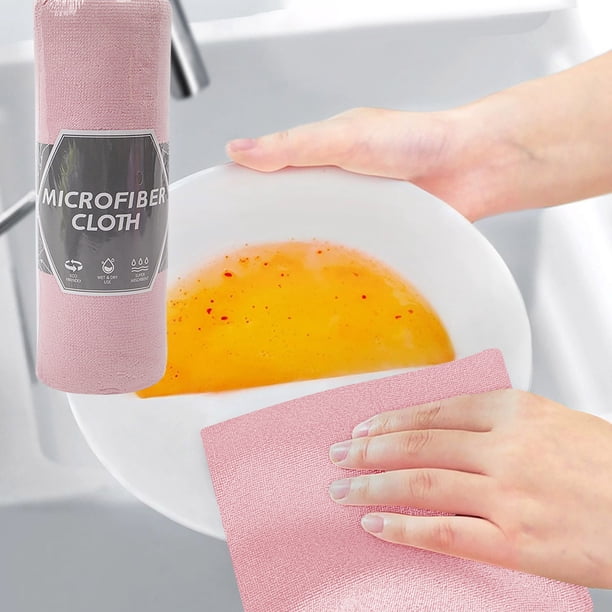 XWSHYW Utensilios y Gadgets de Cocina. Rollo de Paño para Lavavajillas de Cocina, Fibra Ultrafina, Toalla para Lavavajillas, Paño de Limpieza Absorbente de Agua, Arranca El Paño a Mano