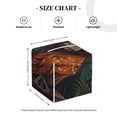 thumbnail image 3 of Picia Banana Leaf Meditating Gorilla Pattern Tissue Box Cover,PVC Leather Square Holder,Tissue Box Holder with Magnetic Bottom,Facial Paper Organizer Dispenser-5.2"X5.2"X5.2", 3 of 8