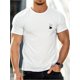 thumbnail image 1 of Avión de papel... Camiseta de algodón con estampado gráfico y ajuste cómodo para hombre, 1 of 6