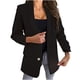 thumbnail image 2 of Moda Mujer Camiseta de manga larga Otoño Frente abierto Prendas de abrigo sueltas Blusa sólida Abrigo Tops Fridja  po5559, 2 of 8