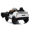 thumbnail image 5 of 12 V Ride on Toys With Remote, URHOMEPRO 12V Kids Electric Ride On Car, Power 4 Wheels Motorized Vehicles with Remote Control, Battery Powered, LED Lights, Music, Horn, Upgraded Version, White, W12670, 5 of 10