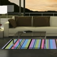 thumbnail image 3 of Concord Global 24303 2 ft. 7 in. x 4 ft. 1 in. Alisa Stripes - Multi Color, 3 of 3
