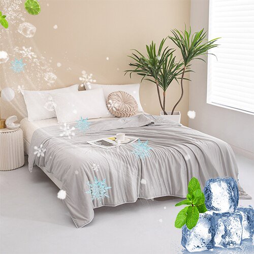 Quints de fibra de refrigeración, ropa de cama de verano, suave y cómoda, lavable