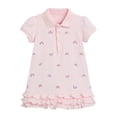 thumbnail image 2 of WOLLED Baby Girls Summer Short-Sleeve Dresses Kids Rainbow Prints Lapel Princess Dress Toddler Casual Button down Cotton Skirt for 2-8 Years Old, 2 of 9