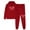 Red, variant on BVOFAR Women's Tracksuit Two Piece Outfits Novelty Heart Graphic Long Sleeve Hoodies Drawstring Sweatpants Casual Loose Fit Sweatsuits with Pockets