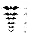 thumbnail image 3 of Halloween Party Decorations, Indoor Halloween Decorations, Haunted House Decorations, Halloween Wall Decals, Multi-Sized 3D Black Bat Sticker Set, No Residue Self-Adhesive Bat, 3 of 8