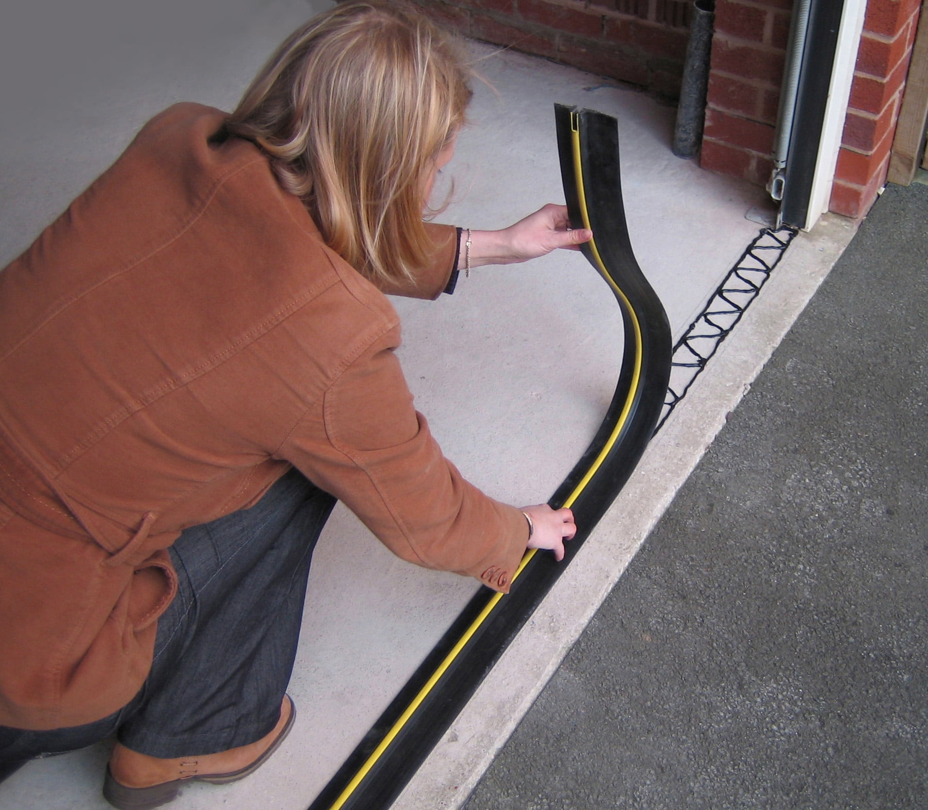 ½” High Garage Door Threshold Seal Kit 8’3” Length | Flexible PVC | Complete Kit Includes Adhesive | GaraDry