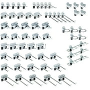 Triton Products® LOCHOOK LH2-KIT Lock Hook Kit,Square,Silver,3/8In Hole