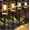 Black, variant on Bright Solar Pathway Lights Outdoor 8 Pack Solar Lights Outdoor LED Waterproof with 3000K Tungsten Filament Bulb Landscape Lighting for Yard, Driveway, Garden, Walkway, Lawn, Path