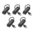 thumbnail image 1 of Concentrador USB 2.0 de 5 piezas, divisor USB, adaptador de corriente de alta velocidad de 4 puertos para PC, accesorios de computadora B, 1 of 6
