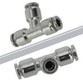 thumbnail image 4 of Zinc Alloy Pneumatic Quick Connector PE Tee T-type Compressed Air Pipe Joint, 4 of 11