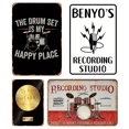 thumbnail image 1 of Kit Pintura Hierro Rectangular Placa Metal Vintage Instrumento Musical 4 Uds. 20x30cm, 1 of 9