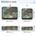 thumbnail image 3 of WOBOGO Flaming Brown Bear Pattern Seat Belt Cover 2 Piece Soft Comfort Driving Shoulder Pad Suitable for All Cars and Backpacks, 3 of 8