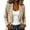 Ginger, variant on longantii Women's Casual Blazers Long Sleeve Collared Jackets Basic Button Front Offfice Work Suit Spring Fall Wear with Multi-Pocket Beige M