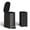 Black, variant on Garvee 2.6 Gallon Step-on Trash Bin with Lid, 12.6 x 7.32 x 15.28", for Bathroom, Silver