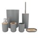 thumbnail image 1 of Juego de 6 Piezas para Baño | Set de Accesorios de Plastico Para Baño | Kit de 6 pzas Modernos para Baño | Accesorios de Bambu, 1 of 4