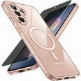 thumbnail image 1 of for Samsung A36 Case, Magnetic Galaxy A56 Case with Screen Protector, Slim Fit Translucent Matte Back Shockproof Phone Cover Compatible with (Rose Gold), 1 of 5