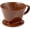 Brown, variant on Pour Over Coffee Dripper, Ceramic Pour Over Coffee Maker with 3 Holes Flat Bottom, Easy Manual Brew Maker, Porcelain Slow Filter Cone for Travel, Camping, Office, Home, Green