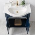 Design Element Marian 30" Single Sink Bathroom vanity in Blue with