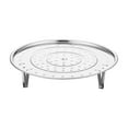 thumbnail image 3 of opvise Stainless Steel Steamer Rack with Removable Stand Stackable Multifunction Heat-Resistant Kitchen Food Steaming Tray Steamer Basket 18cm, 3 of 8
