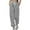 Gray, variant on Womens High Waisted Baggy Sweatpants Fashion Trends Solid Color Elastic Waist Jogger Pants Sweatpants With Pocket Gray XXL