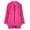 Hot Pink, variant on qucoqpe Blazer Shorts Set for Women Elegant 3 Piece Long Sleeve Open Front Blazer Short Suits Business Outfits with Belt
