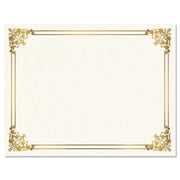 Empire Gold Certificate on White Parchment - Set of 25, 8-1/2" x 11" on 60 lb. text parchment paper, Laser and inkjet printer compatible