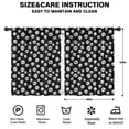 thumbnail image 2 of Blackout Kids Curtains,Black White Skull Pattern Childrens Insulated Curtains Set Of 2,Bedroom Essentials,Toddler Room Decor 42x54in(106x137cm), 2 of 5