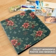 thumbnail image 4 of FORMRS 3 Ring Photo Album 4"x6" Self Adhesive Large Capacity PU Leather Cover, Floral Christmas, 4 of 8