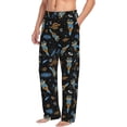 thumbnail image 6 of Susaid Space Rockets Print Mens Pajama Pants Set Sleep & Lounge Pants, PJ Bottoms with Pockets and Button Fly-Medium, 6 of 6