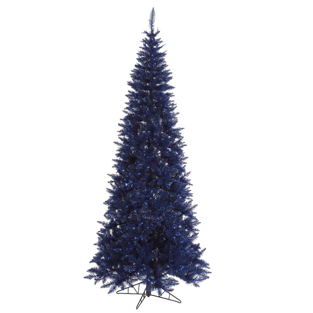 Vickerman 430897 10' x 50" Navy Blue Slim Fir Tree Christmas Tree