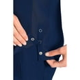 thumbnail image 4 of MED COUTURE Women Raglan Top, Color: Navy, Size: XL (8470-NAVY-XL), 4 of 5