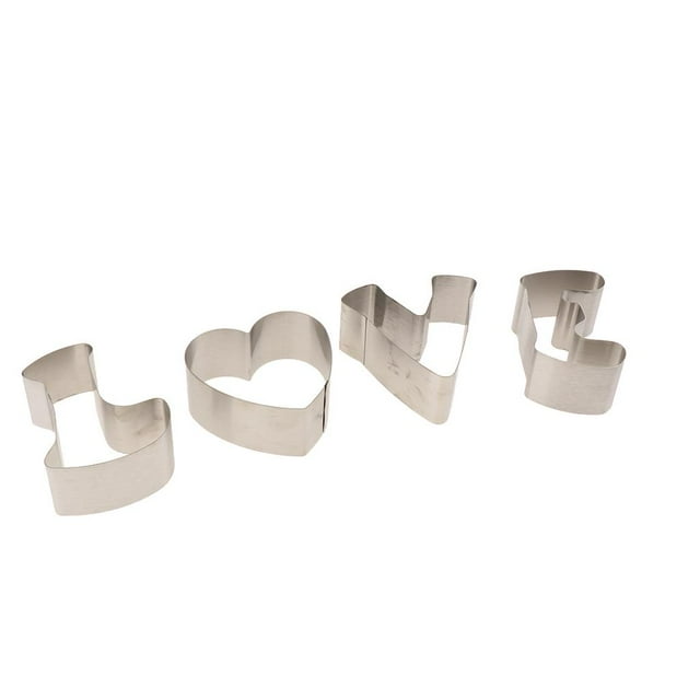 Utensilios para hornear DIY Día de San Valentín Cortadores de de tarta 4 unids / set Amor