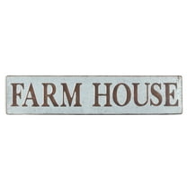 DecMode Indoor Brown Metal Farmhouse Sign Wall Decor