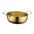 thumbnail image 5 of Baoblaze Korea Ramen Pot Double Ear Noodles Cooking Pot for Camping Restaurant Picnic Gold 18cm, 5 of 8