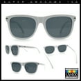 thumbnail image 2 of Classic Retro Oversized Horn Rim Hipster Plastic Rectangular Sunglasses White - Black, 2 of 8