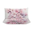 thumbnail image 3 of 3 Pcs Soft Bedding Set, Includes 1 Duvet Cover with Zipper And 2 Pillow Shams,Cherry Blossom Pink (6) Twin(86"x70"), 3 of 8