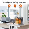 thumbnail image 3 of Calefactor Ceramico Comfort Zone CZ442E Portatil 1500W Termostato Ajustable y Proteccion de Seguridad, 3 of 5