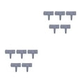 thumbnail image 1 of Baohd Garden Fence Cobblestone Border Lawn Edging Handily Install Waterproof 5pcs 2Set, 1 of 6