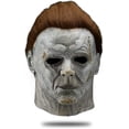 thumbnail image 1 of Máscara de Michael Myers, máscara aterradora de Halloween, máscara de asesino, máscara de látex de cara completa espeluznante, accesorios de disfraces de fiesta de Cosplay de terror, 1 of 5