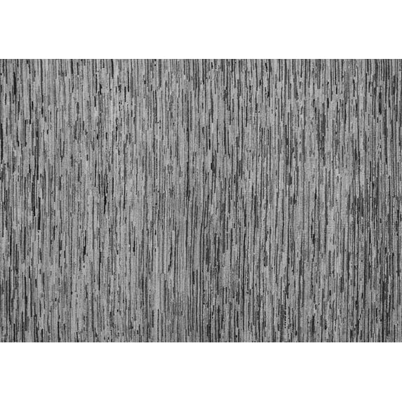 Ahgly Company Indoor Rectangle Abstract Gray Modern Area Rugs, 4' x 6'