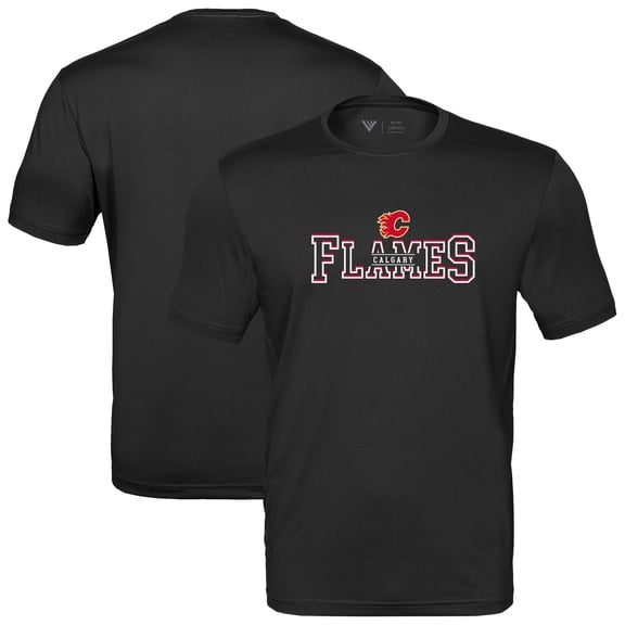 Men's Levelwear  Black Calgary Flames Anthem Journey Performance T-Shirt