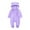 Purple, variant on Baby Girl Winter Clothes Baby Short Sleeve Footless Romper Rayon of Bamboo Zipper One Piece Pajamas Jumpsuits for Boys Girls Red,3-6 Months