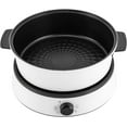 thumbnail image 6 of 4L/4.2Qt Electric Hot Pot Round Multifunction Non-Stick Skillet Frying Pan Removable Split Cooking Pot Grill Pan w/Clear Lid & for Home Cooking Party BBQ Camping 1-5 People 1350W, 6 of 18