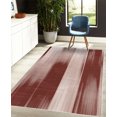 thumbnail image 4 of Earth Tones Decorative Rug, Abstract Modern Design Ombre Inspired Smooth Color Transitions, Quality Carpet for Bedroom Dorm and Living Room, 6 Sizes, Pale Maroon, by Ambesonne, 4 of 4