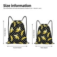 thumbnail image 2 of Honeii Banana Print Drawstring Backpack,Drawstring Bags String Backpack Gym Cinch Sack Backpack Sport Bag Draw-Medium, 2 of 6
