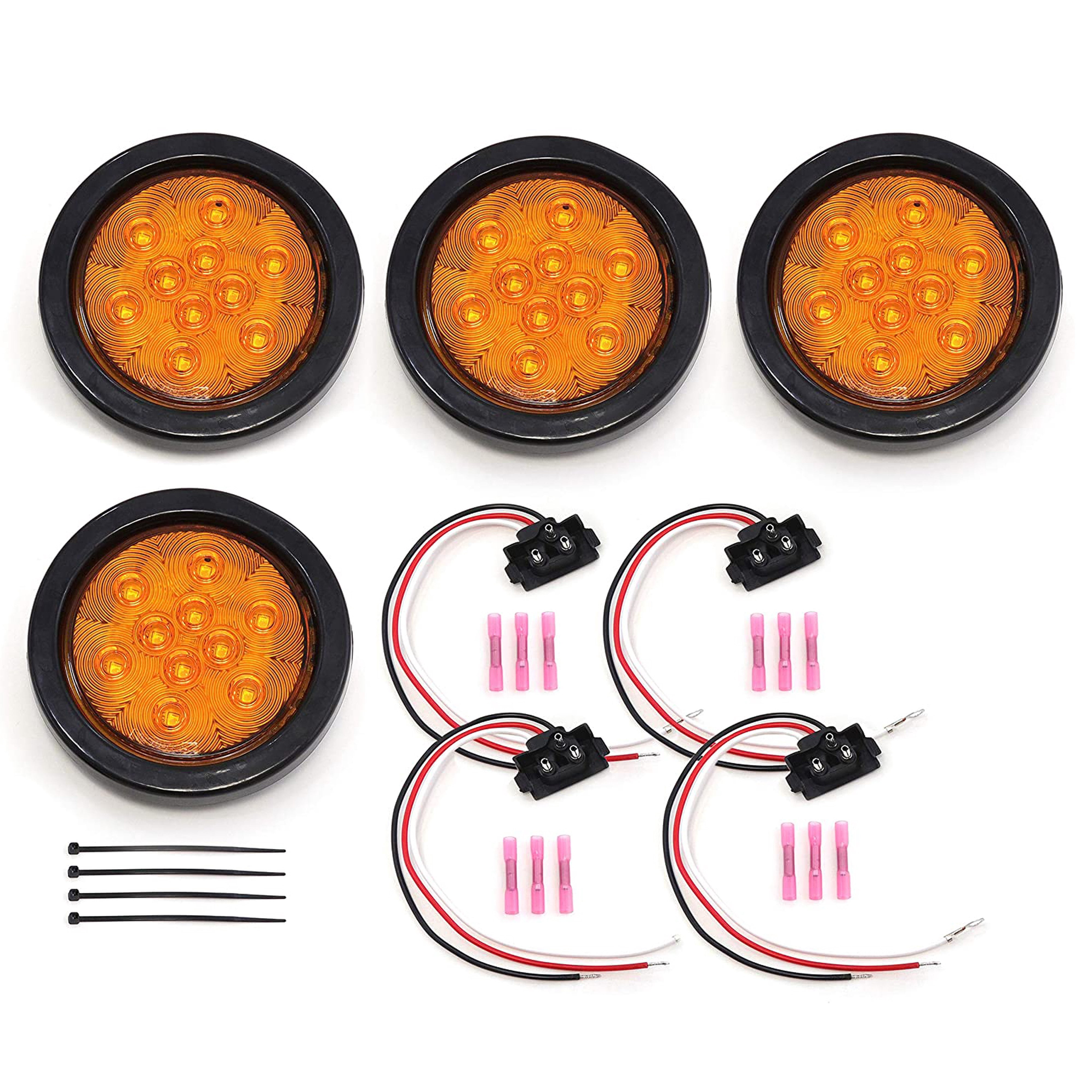 E-MARK ECE 10 Trailer Brake Tail Light Bar Stop Turn Tail Lights Assembly Identification Clearance Strip Red Light Waterproof