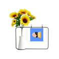 thumbnail image 1 of Sacerdocio del Pontificio santuario Tarjeta de bendición de jarrón de girasol artificial, 1 of 3