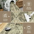thumbnail image 4 of Hasoo 2' x 6' Runner Rugs Machine Washable Rugs Soft Vintage Distressed Carpet Indoor Runners Rugs for Floor Hallway Bedside Entry Rug Taupe, 4 of 5