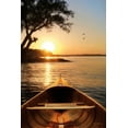 thumbnail image 2 of Deiter, Lori 17x24 White Modern Wood Framed Museum Art Print Titled - Sunset on the Lake I, 2 of 4